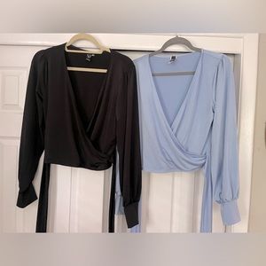 Windsor wrap long sleeve shirts